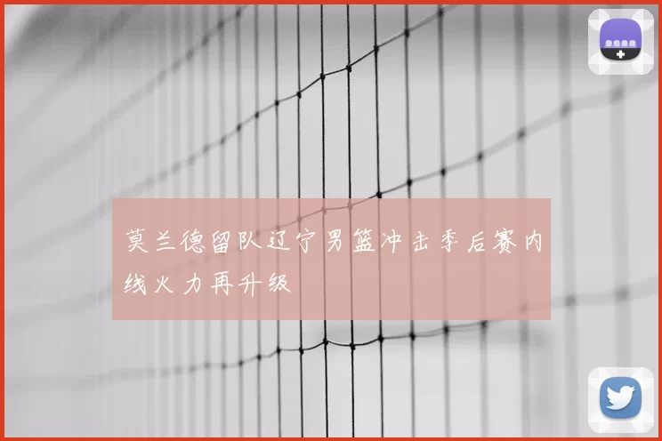 莫兰德留队辽宁男篮冲击季后赛内线火力再升级